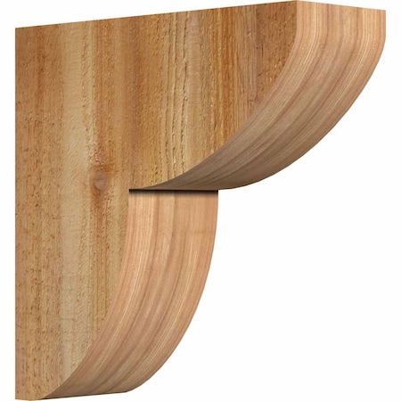 Ekena Millwork Crestline Rough Sawn Corbel, Western Red Cedar, 4"W x 12"D x 12"H COR04X12X12CRE00RWR